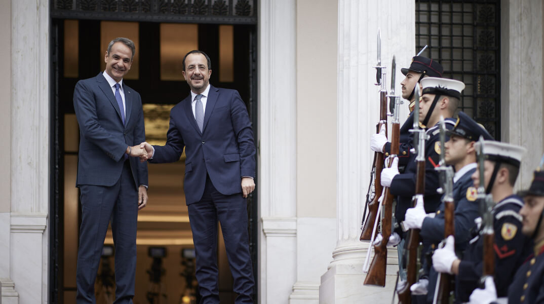 Κυριάκος Μητσοτάκης και Νίκος Χριστοδουλίδης