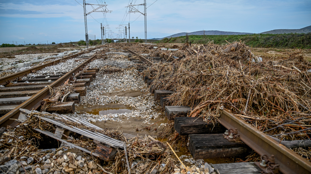 Καταστροφές στο σιδηροδρομικό δίκτυο από τις κακοκαιρίες του Σεπτεμβρίου