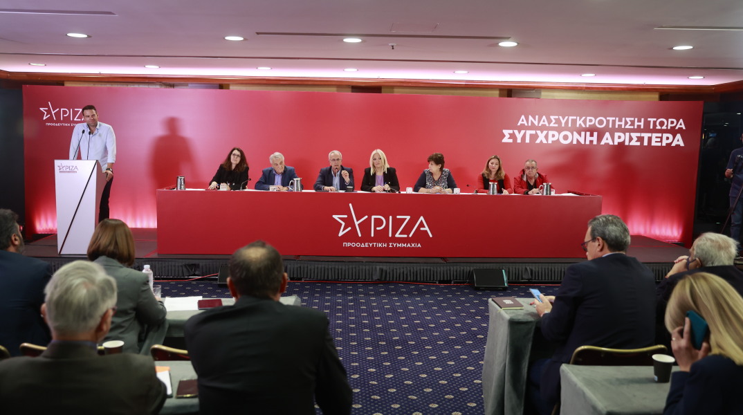 Ο Στέφανος Κασσελάκης στην Κεντρική Επιτροπή του ΣΥΡΙΖΑ