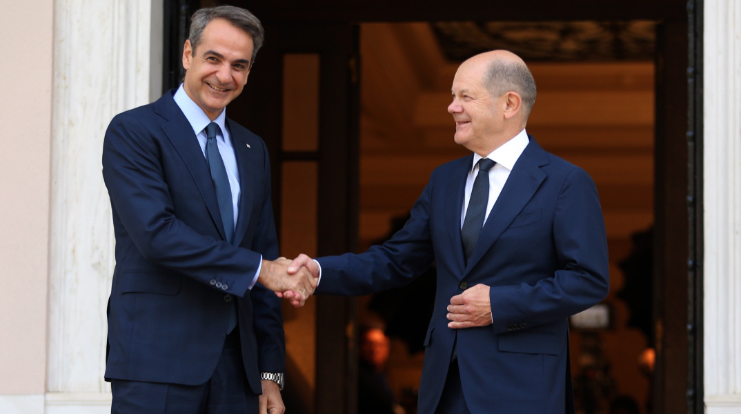 Κυριάκος Μητσοτάκης - Όλαφ Σολτς