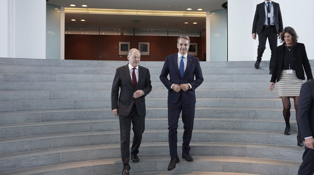 Κυριάκος Μητσοτάκης - Όλαφ Σολτς