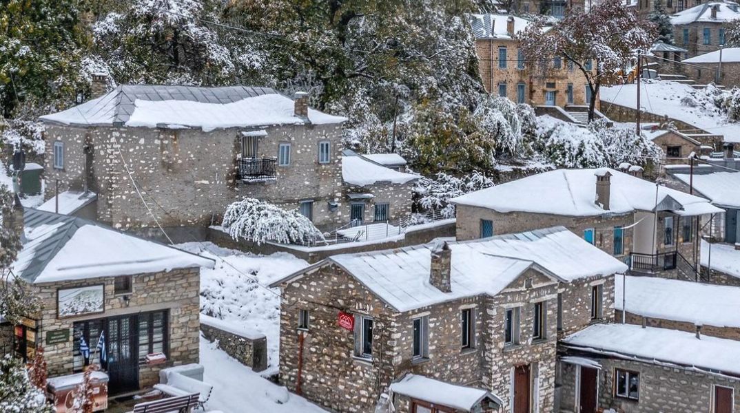Έπεσαν τα πρώτα χιόνια στη Φλώρινα