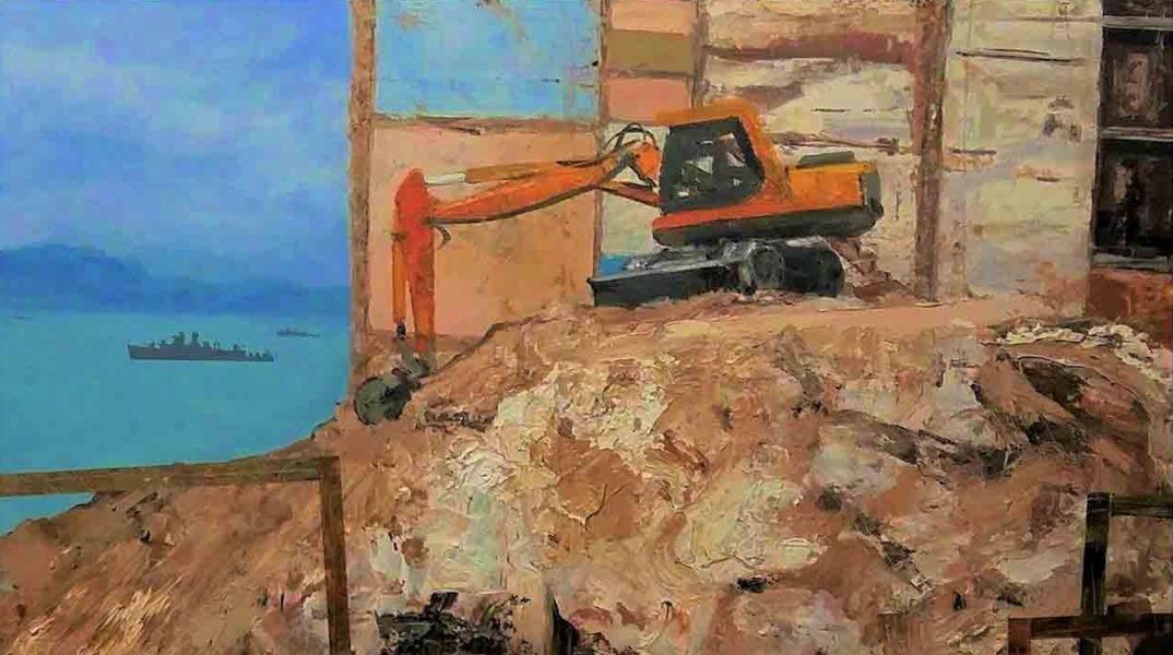 Νίκος Κληρονόμος: Οι εκσκαφείς του αποτυπώνουν ποιητικά τον θόρυβο της πόλης