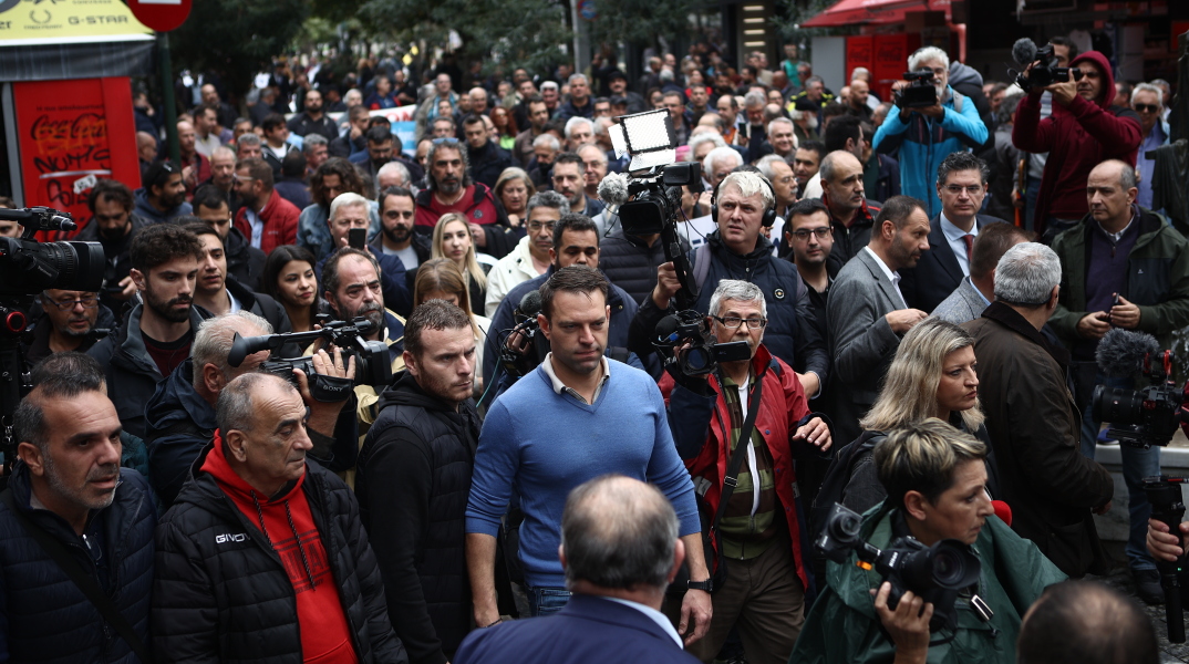 Στην πορεία των ελεύθερων επαγγελματιών ο Στέφανος Κασσελάκης