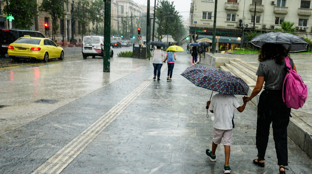 Βροχή στην Αθήνα