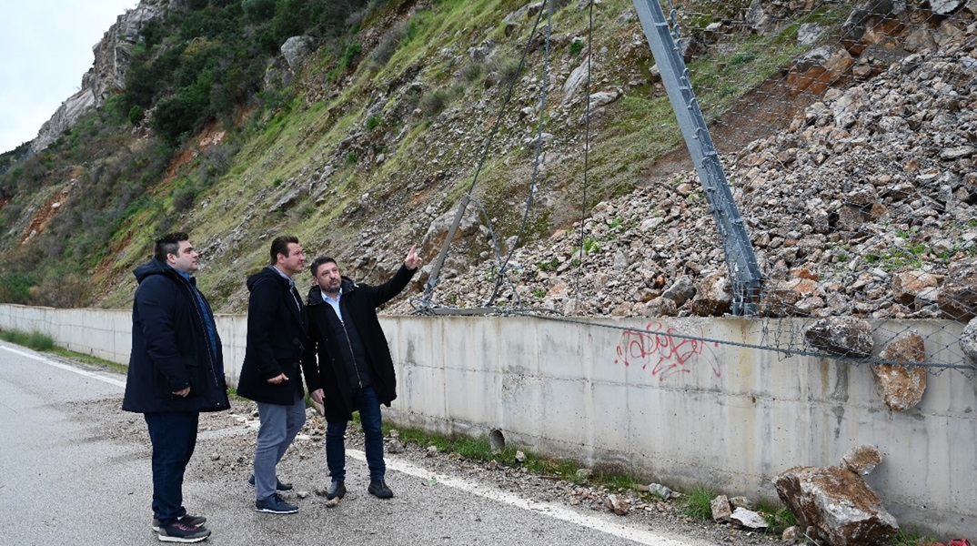 Περιφέρεια Αττικής: Αυτοψία Χαρδαλιά στο κατεστραμμένο επαρχιακό δίκτυο Επιδαύρου - Καλλονής