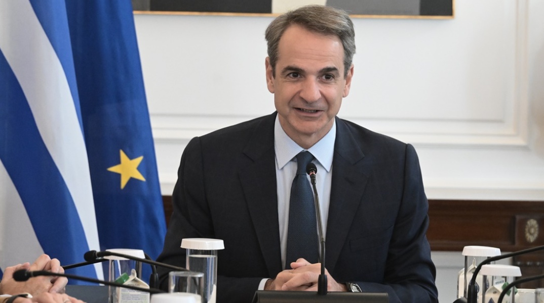 Ο Κυριάκος Μητσοτάκης στη συνεδρίαση του Υπουργικού Συμβουλίου