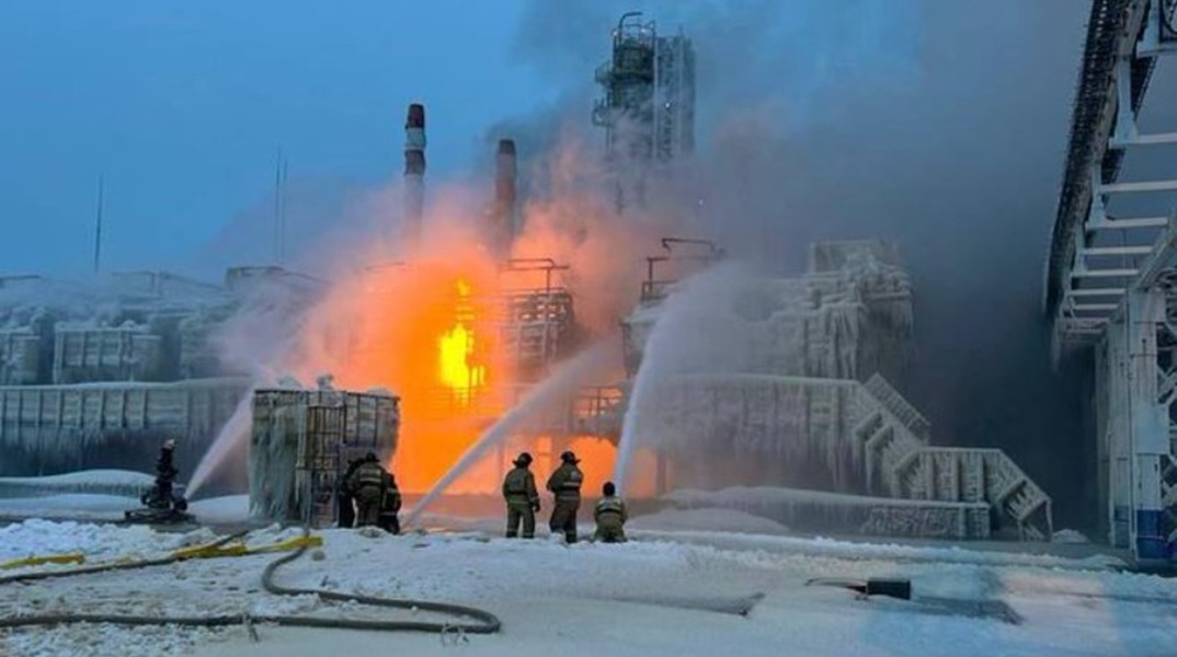 Ρωσία: Φωτιά στον σταθμό φυσικού αερίου της Novatek - Αποτέλεσμα «εξωτερικής επίδρασης» αναφέρουν