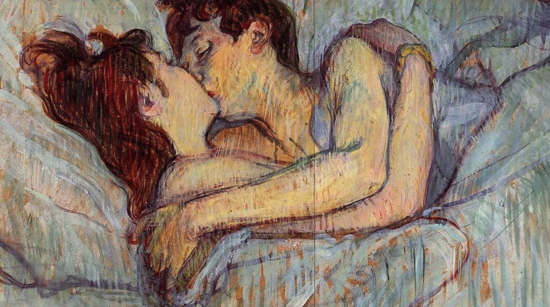 «Στο Κρεβάτι, το Φιλί» του Ανρί ντε Τουλούζ Λοτρέκ 