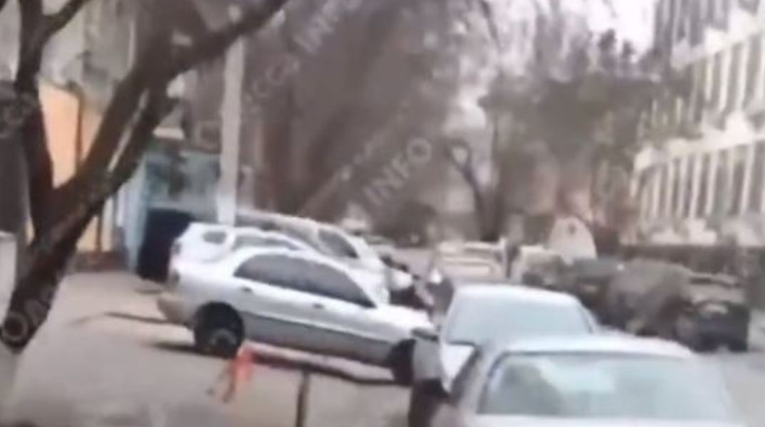 Στιγμιότυπο από την έκρηξη στην Οδησσό 