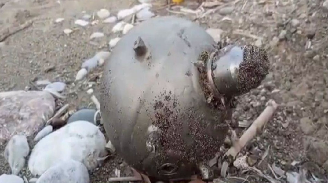 Νάρκη από την Ουκρανία «ξεβράστηκε» στη Ρόδο - Εντοπίστηκε από περαστικό