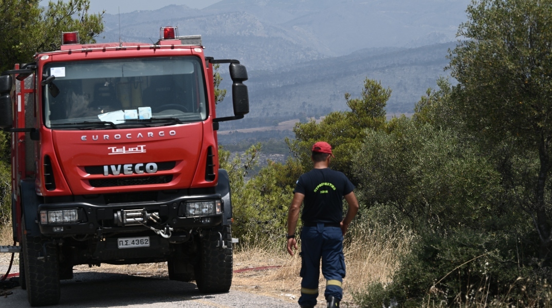 Πυρκαγιά σε δασική έκταση στην Κατερίνη