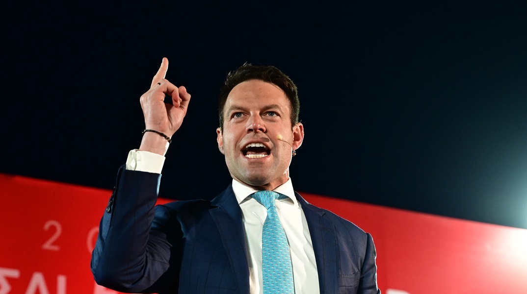 Ο Στέφανος Κασσελάκης στο συνέδριο του ΣΥΡΙΖΑ