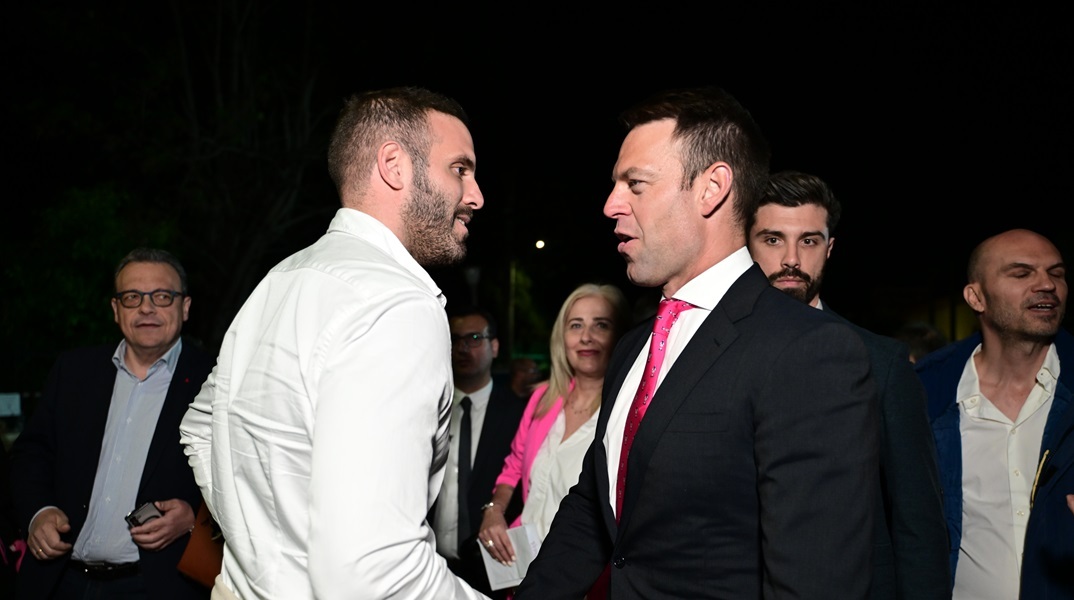 Ο Νίκος Παππάς με τον πρόεδρο του ΣΥΡΙΖΑ, Στέφανο Κασσελάκη