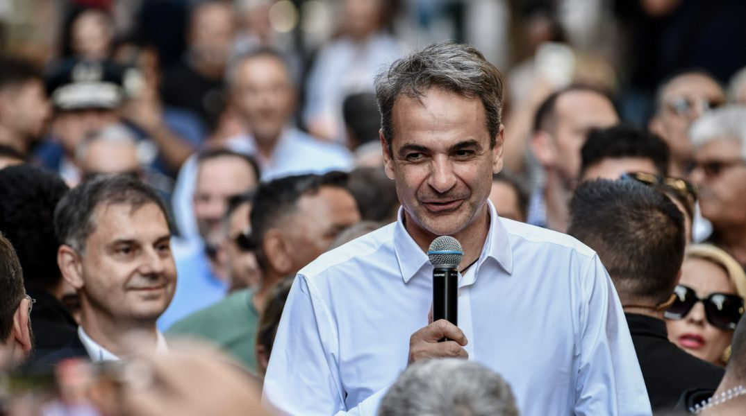 Ο πρωθυπουργός Κυριάκος Μητσοτάκης στον Πύργο