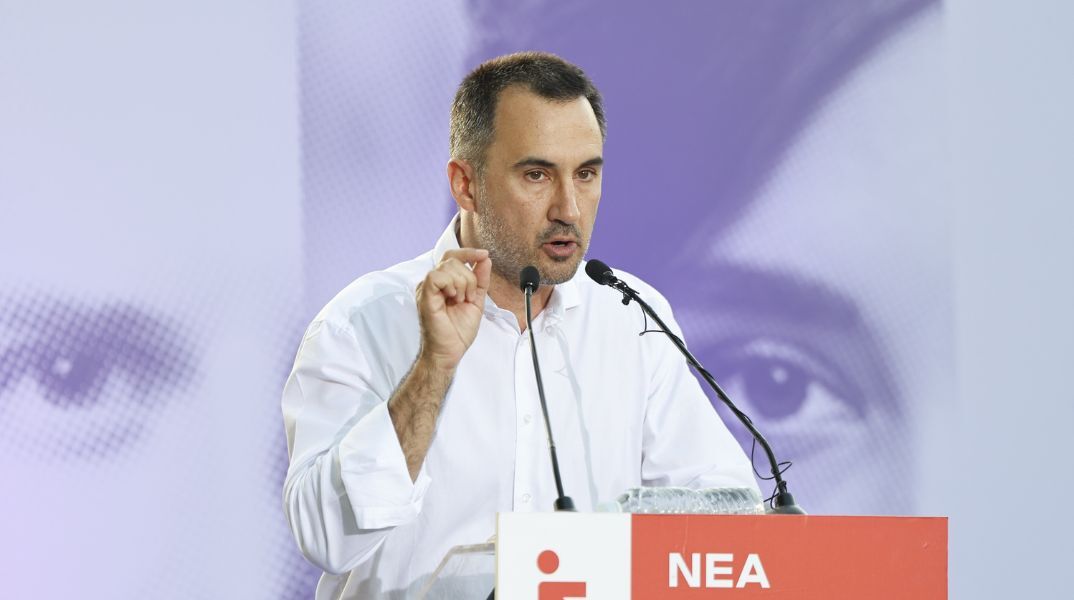 O επικεφαλής της Νέας Αριστεράς Αλέξης Χαρίτσης