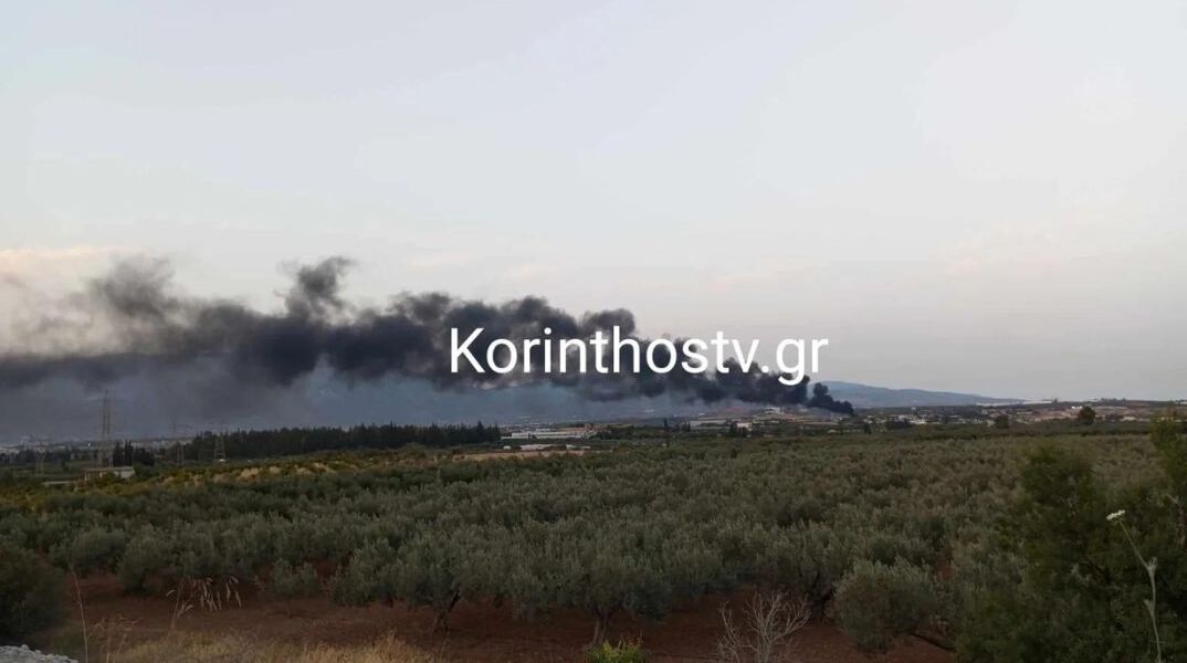 Φωτιά στα Εξαμίλια σε καταυλισμό Ρομά