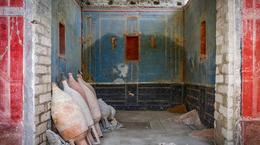 To μπλε δωμάτιο στην Πομπηία