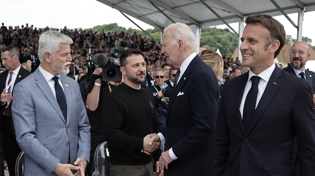 Βολοντίμιρ Ζελένσκι, Τζο Μπάιντεν, Εμανουηλ Μακρον