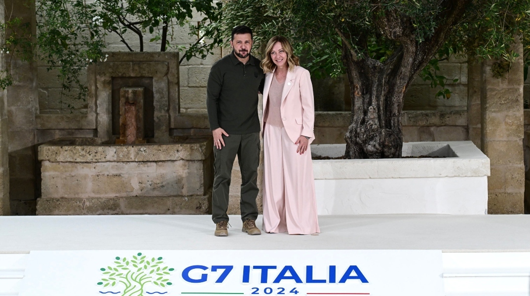 Ο Ζελένσκι μαζι με την Μελόνι