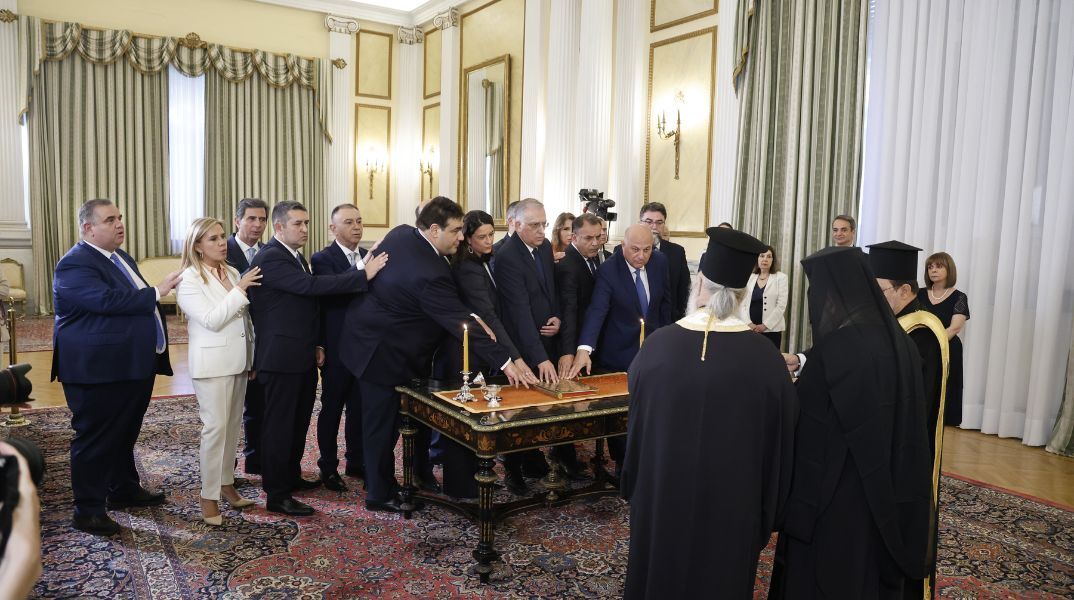 Ορκωμοσία μετά τον ανασχηματισμό της κυβέρνησης