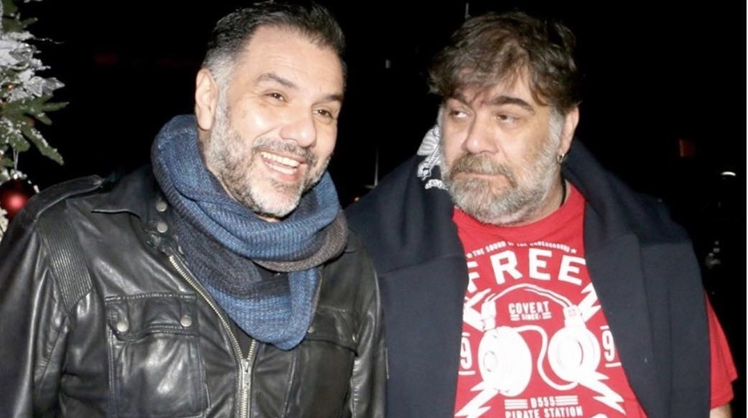 Ο Γρηγόρης Αρναούτογλου με τον Δημήτρη Σταρόβα 