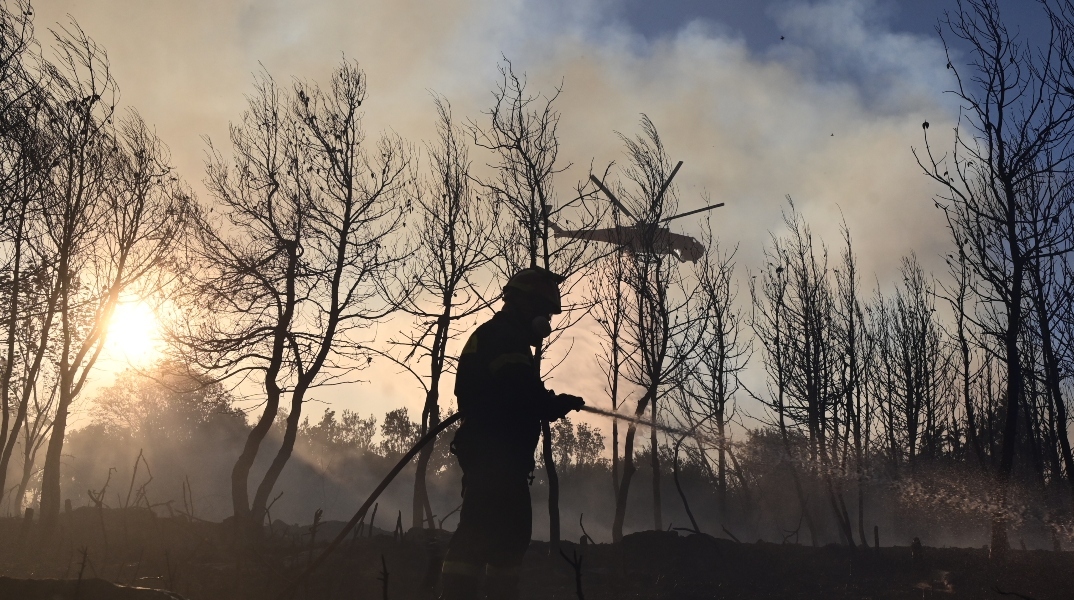 πυροσβεστες, φωτια, δασος, καπνος