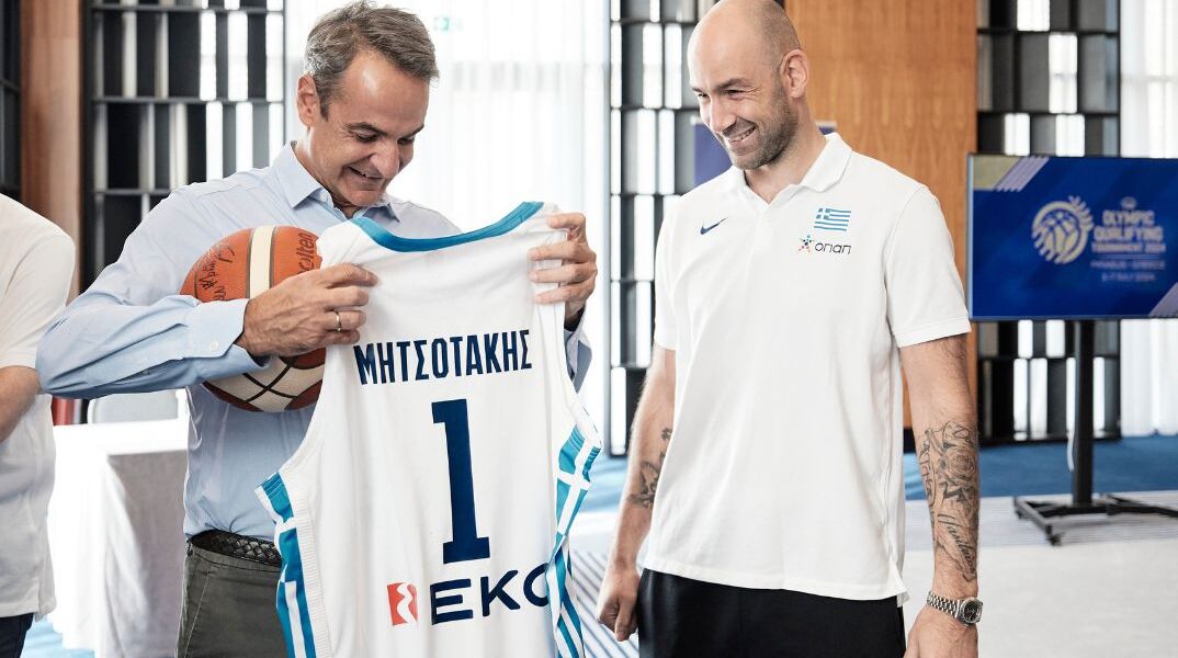 Συνάντηση Μητσοτάκη με την Εθνική Ομάδα Μπάσκετ: «Η σχέση μας είναι γνωστή και δεδομένη»