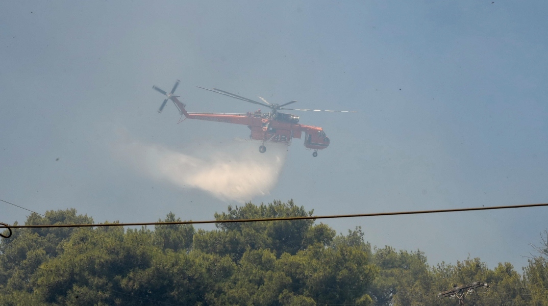 Φωτιά στον Αλμυροπόταμο Ευβοίας – «112» για την ετοιμότητα των κατοίκων