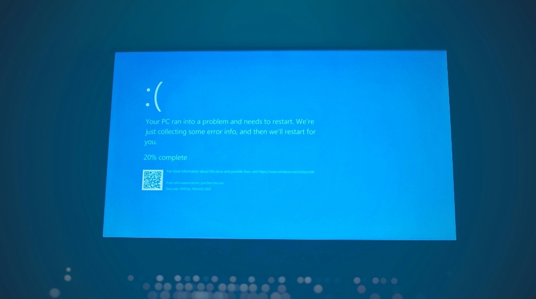 μπλε οθονη υπολογιστη