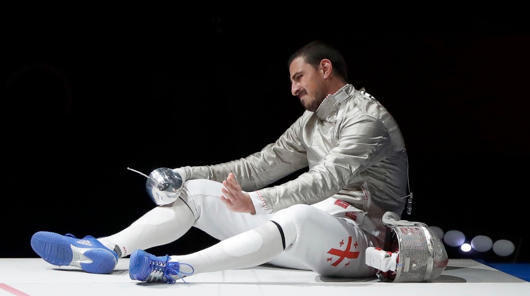 Ο Γεωργιανός αθλητής της ξιφασκίας, Σάντρο Μπαζάντζε