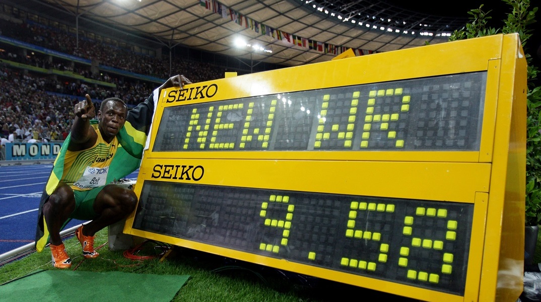 15 χρόνια από το μυθικό ρεκόρ 9,58 του Γιουσέιν Μπολτ στα 100μ.