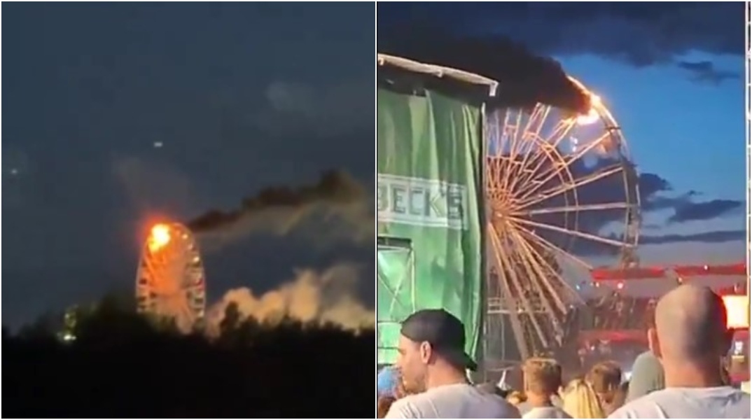 Γερμανία: Φωτιά σε ρόδα λούνα παρκ στη Λειψία - Πάνω από 20 τραυματίες