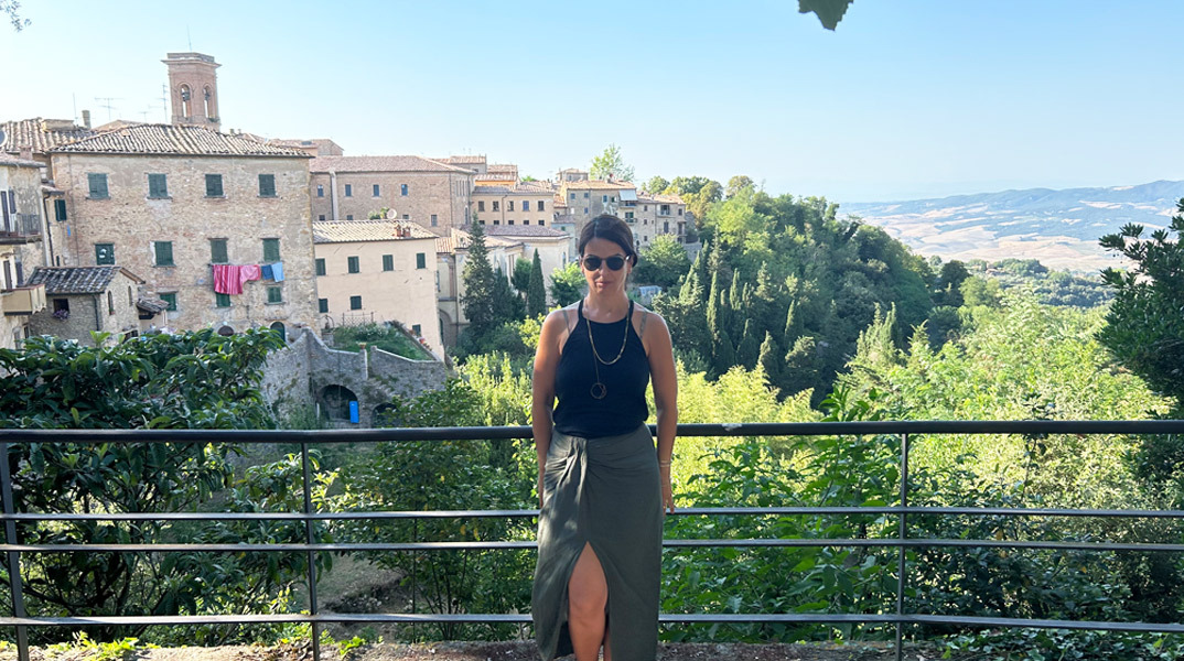 Αναμνηστική φωτογραφία στη Βολτέρα, Τοσκάνη