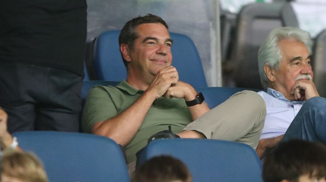 Ο Αλέξης Τσίπρας στα επίσημα του ΟΑΚΑ για το Παναθηναϊκός - Λανς 