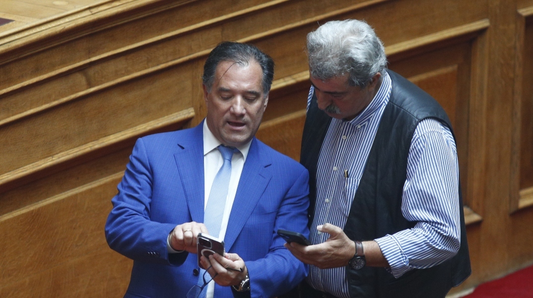 Άδωνις Γεωργιάδης και Παύλος Πολάκης στη Βουλή
