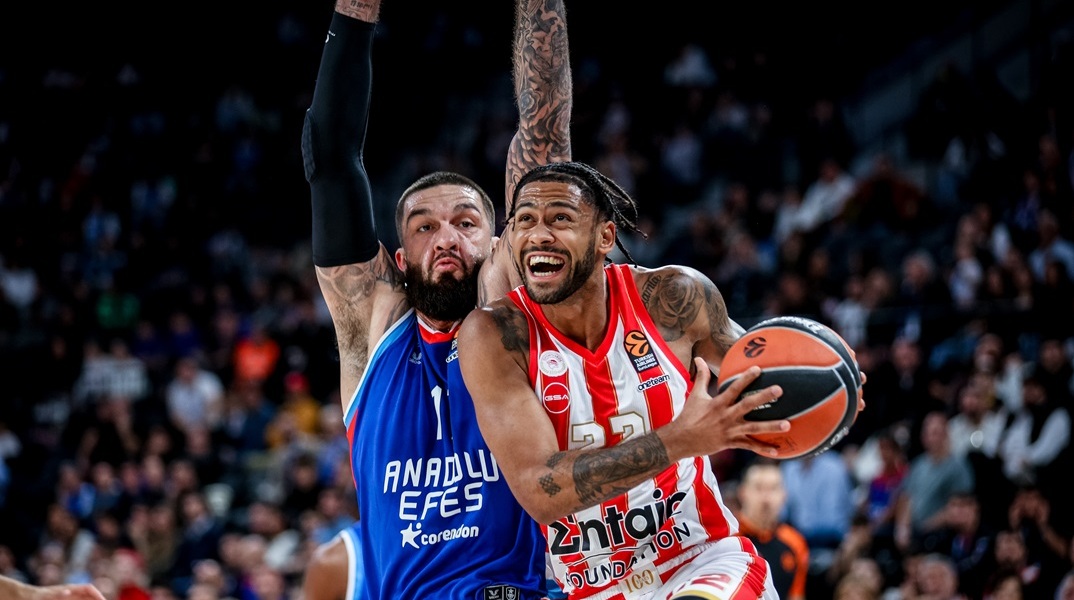 Αναντολού Εφές-Ολυμπιακός 91-89: Λάρκιν και λάθη στο τέλος του στέρησαν τη νίκη