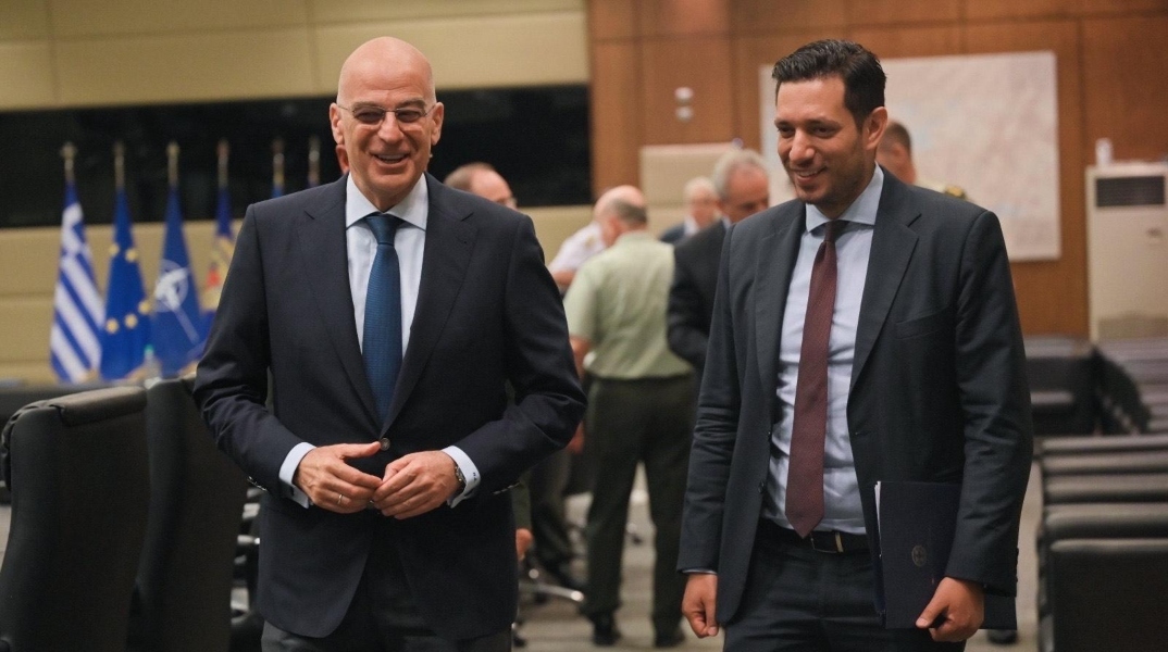Ο Υπουργός Εθνικής Άμυνας, Νίκος Δένδιας και ο Υφυπουργός Ψηφιακής Διακυβέρνησης, Κωνσταντίνος Κυρανάκης