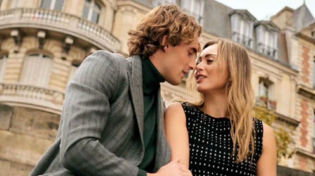 O Στέφανος Τσιτσιπάς και η Πάουλα Μπαντόσα 