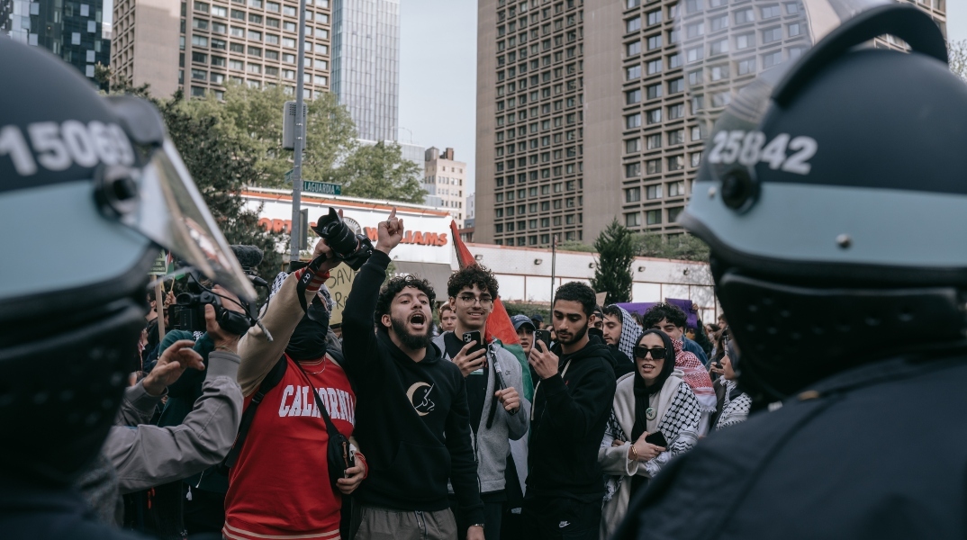 φοιτητες, διαδηλωση, αστυνομικοι