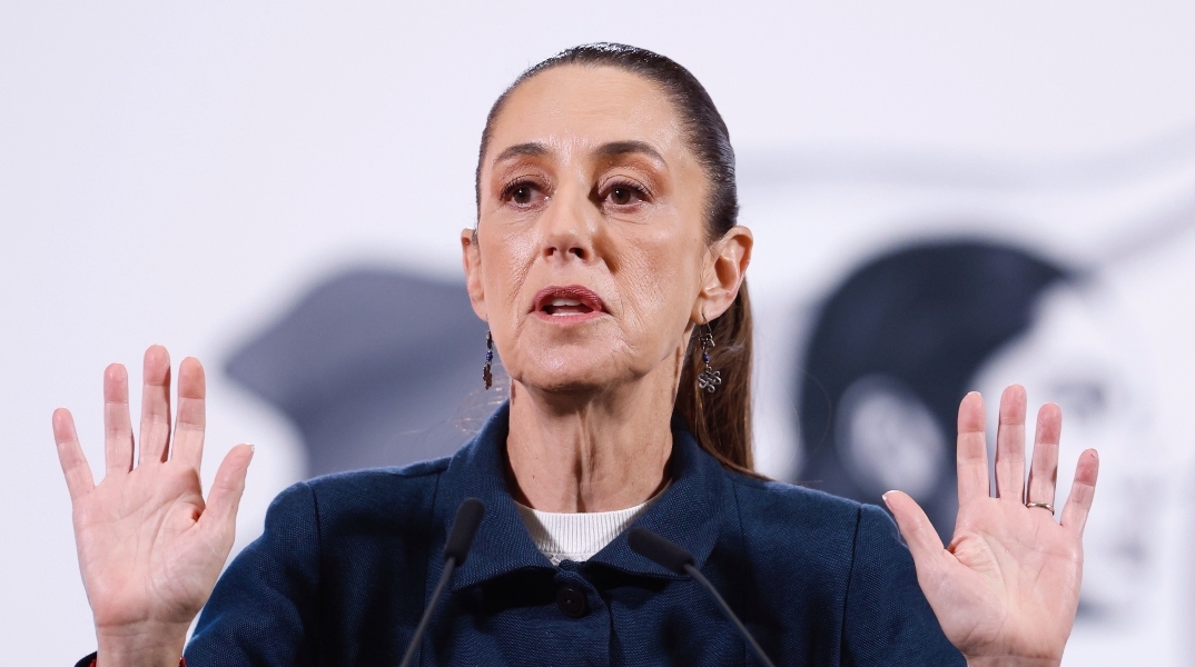 Η πρόεδρος του Μεξικoύ, Κλαούντια Σεϊνμπάουμ 