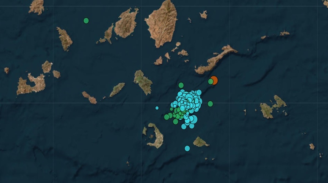 Συνεχείς οι σεισμοί στις Κυκλάδες - Πάνω από 500 δονήσεις τις τελευταίες ημέρες