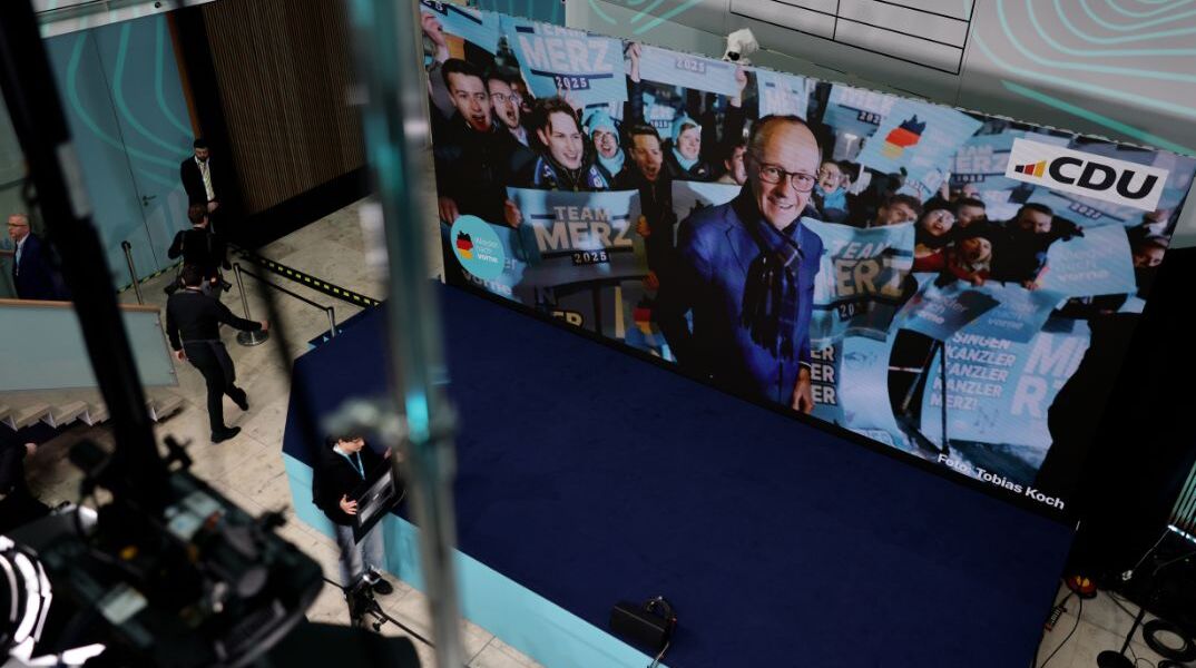 A picture of the chairman of the Christian Democratic Union (CDU) 