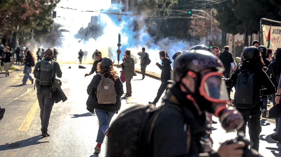 Ένταση στο κέντρο της Αθήνας
