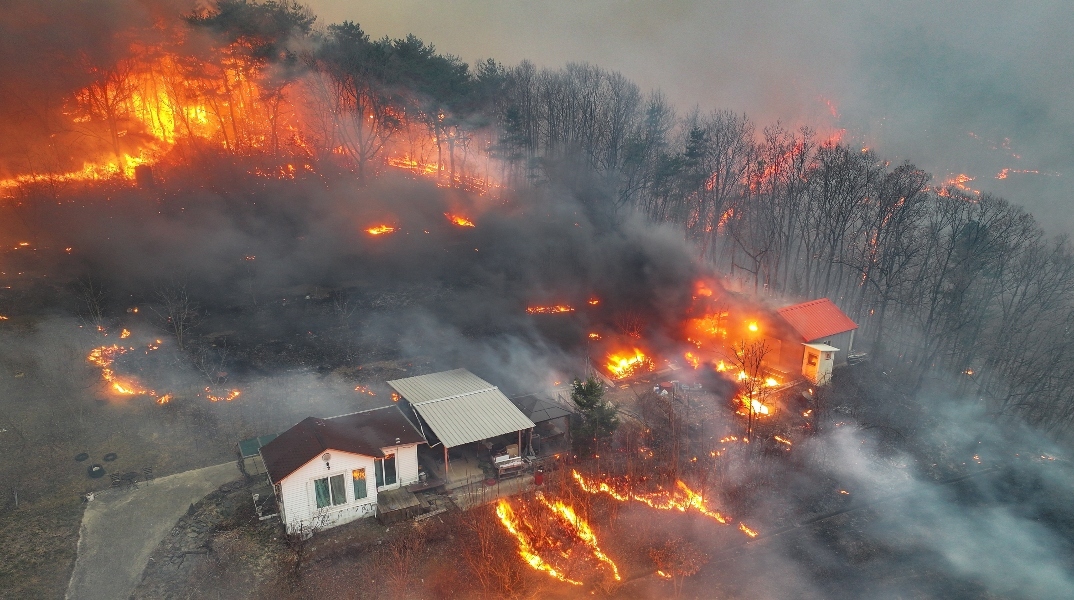 σπιτι, δασος, φωτια