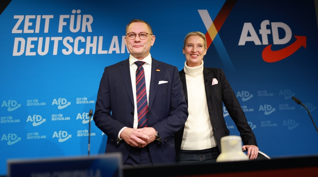 Οι ηγέτες της AfD, Τίνο Κρουπαλα και Άλις Βάιντελ