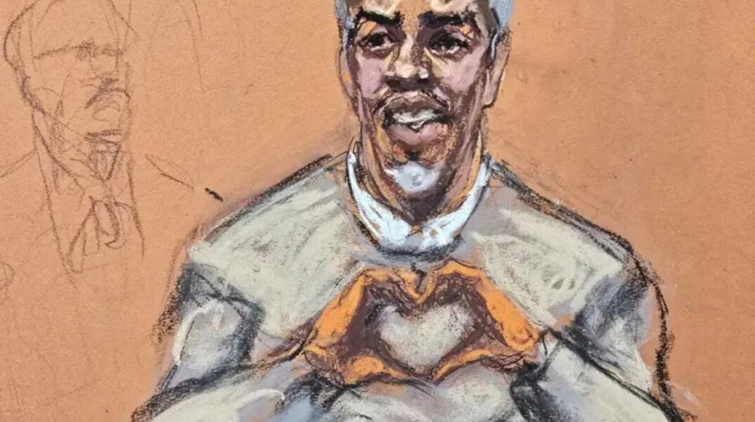 Diddy: Έκανε καρδούλες στους συγγενείς του την ώρα της συγκλονιστικής κατάθεσης της πρώην του