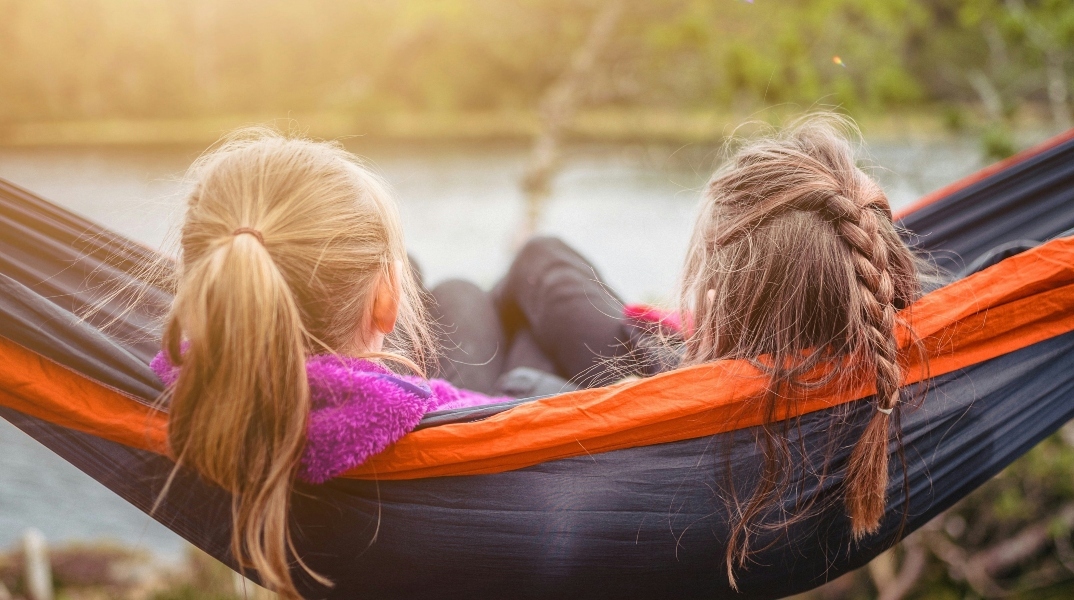 κοριτσια, αιωρα, δεντρα, δασος