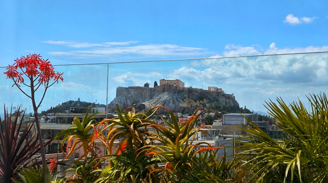 Καιρός, ακροπολη, ουρανος, λουλουδια