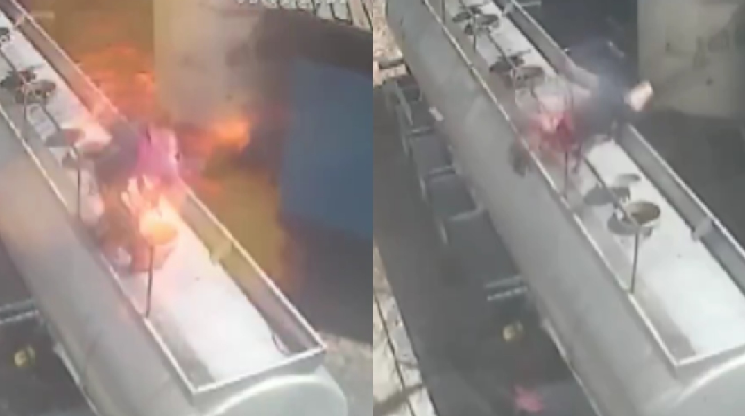 Εργαζόμενος εκσφενδονίστηκε μετά έκρηξη σε καπάκι βυτιοφόρου – Καταγγελίες για τα μέτρα ασφαλείας